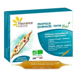 FLEURANCE NATURE Propolis Échinacée Thym - 10 Ampoules