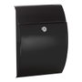 Arregui Galán Boîte aux lettres individuelle extérieur petit acier noir 21 x 7,5 x 29 cm
