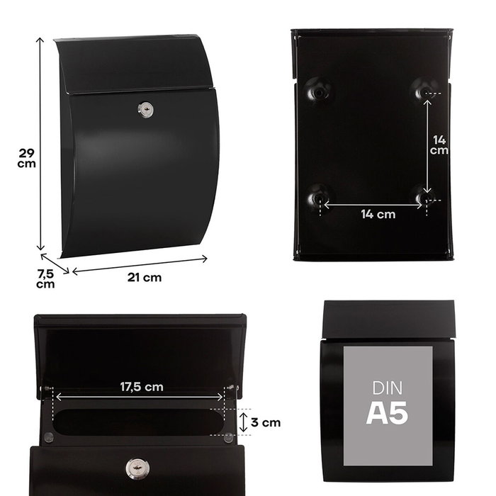 Boîte aux lettres Arregui Noir Acier Boîte aux lettres Arregui Noir Acier