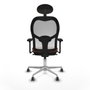 Piqueras y Crespo Chaise de Bureau Jorquera 3D086G1 Blanc Marron