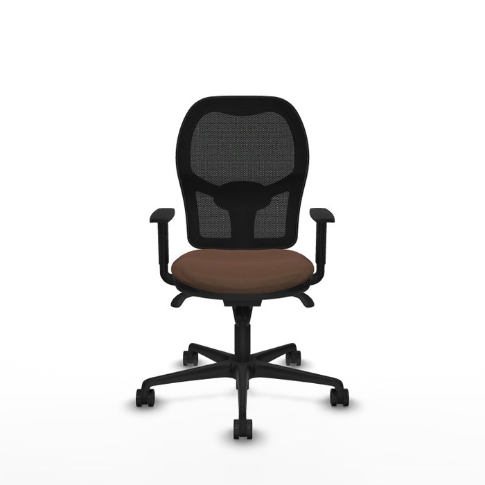Chaise de Bureau Piqueras y Crespo 1D036N0 Noir Brun foncé