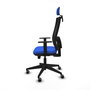 Piqueras y Crespo Chaise de Bureau Horna Traslack avec Appui-tête Bleu