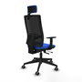 Piqueras y Crespo Chaise de Bureau Horna Traslack avec Appui-tête Bleu