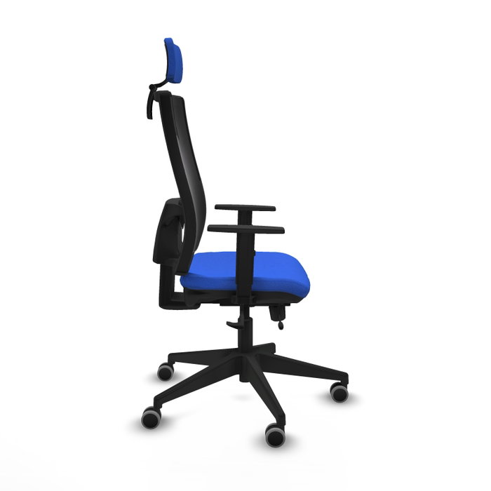 Piqueras y Crespo Chaise de Bureau Horna Traslack avec Appui-tête Bleu Piqueras y Crespo Chaise de Bureau Horna Traslack avec Appui-tête Bleu