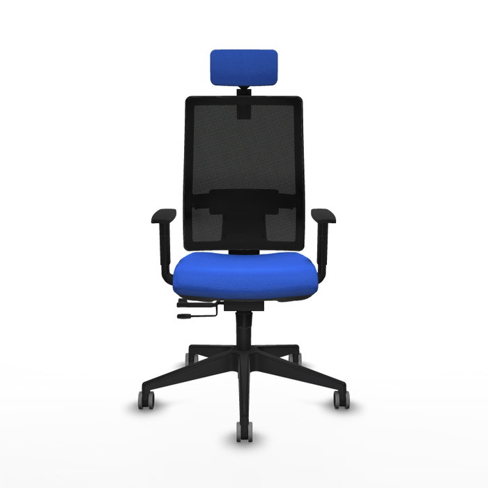 Piqueras y Crespo Chaise de Bureau Horna Traslack avec Appui-tête Bleu Piqueras y Crespo Chaise de Bureau Horna Traslack avec Appui-tête Bleu
