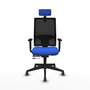 Piqueras y Crespo Chaise de Bureau Horna Traslack avec Appui-tête Bleu