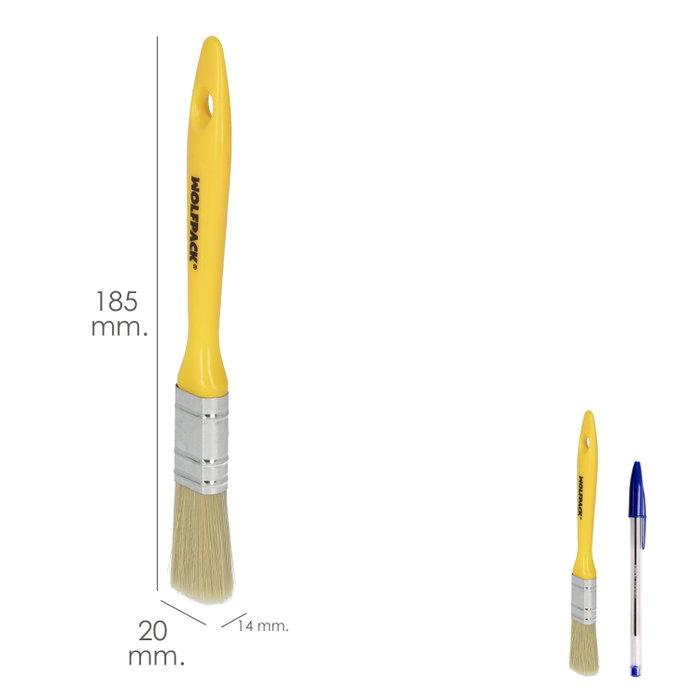 WOLFPACK LINEA PROFESIONAL Pinceau professionnel poils blancs 20 mm