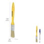 WOLFPACK LINEA PROFESIONAL Pinceau professionnel poils blancs 20 mm