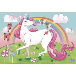 Clementoni SuperColor Puzzle 104 pièces - Je crois aux licornes - Pour filles à partir de 6 ans