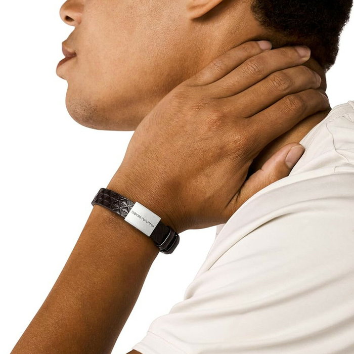 Bracelet Homme Emporio Armani EGS3135040 Marron Bracelet Homme Emporio Armani EGS3135040 Marron