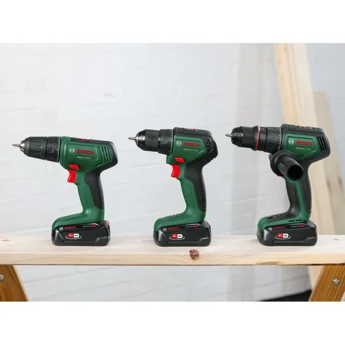Bosch AdvancedDrill 18V-80 Perceuse-visseuse sans fil 18V - 2 batteries 2,5 Ah - Mandrin métallique amovible 13 mm - Moteur brushless - Couple 78 Nm