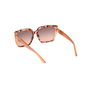 Guess By Marciano GM00012 44F Lunettes de Soleil Femme Carrées Rose Havana 58 mm