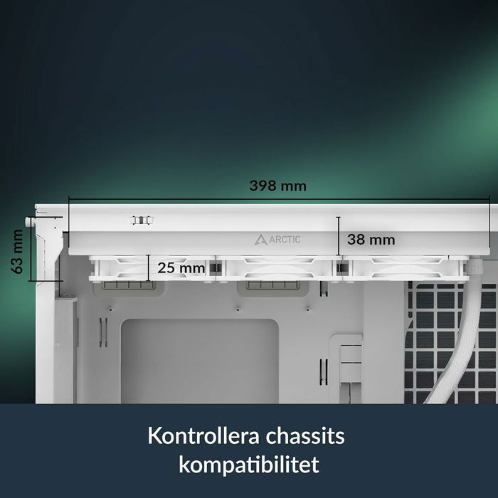 ARCTIC Liquid Freezer III PRO 360 A-RGB White - Kit de refroidissement liquide pour processeur 360mm, triple ventilateur 120mm, ARGB, support LGA 1851/1700/AM4/AM5, blanc