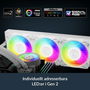 ARCTIC Liquid Freezer III PRO 360 A-RGB White - Kit de refroidissement liquide pour processeur 360mm, triple ventilateur 120mm, ARGB, support LGA 1851/1700/AM4/AM5, blanc