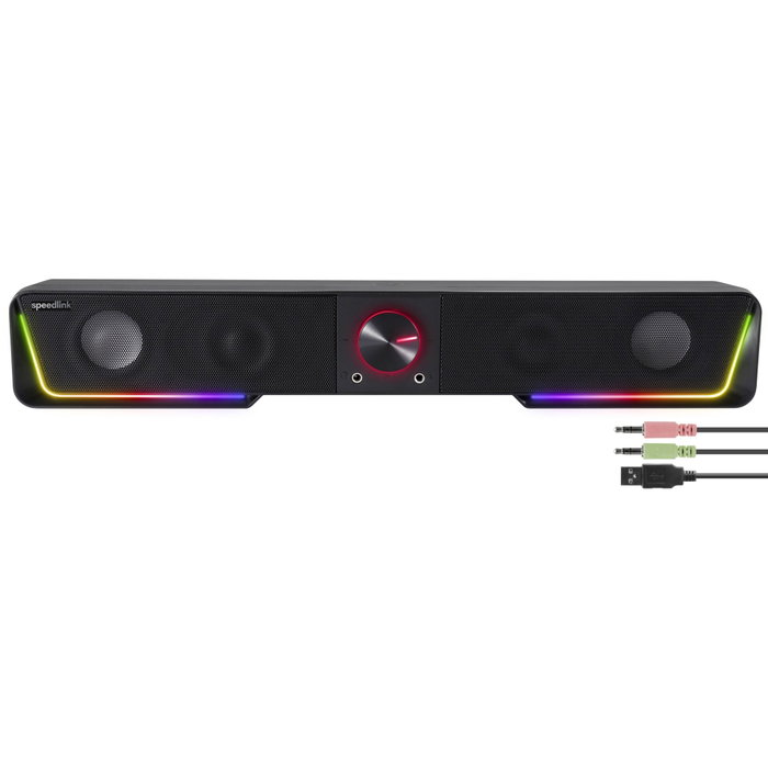 Speedlink GRAVITY RGB Stereo Soundbar Black