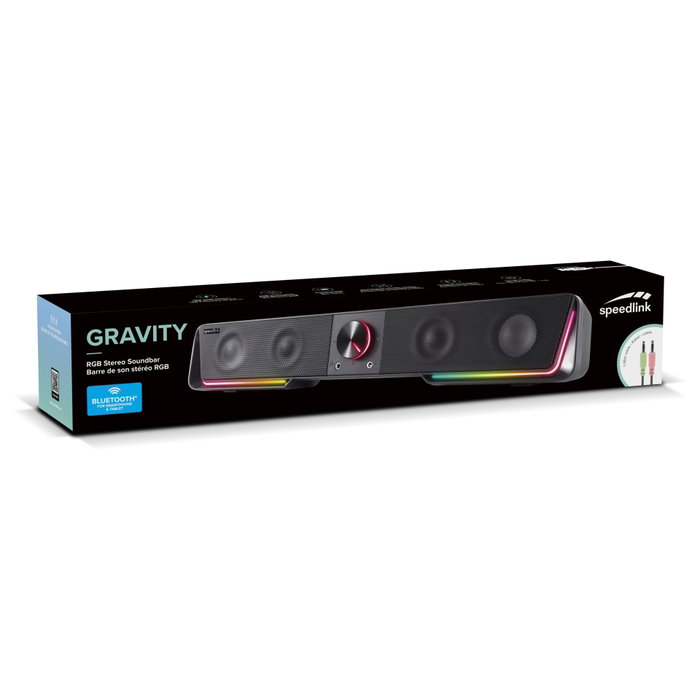 Speedlink GRAVITY RGB Stereo Soundbar Black