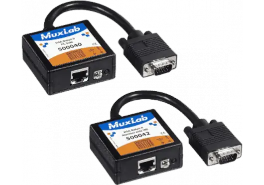 MUXLAB Kit VGA Balun II Extenseur Signal VGA 100m Emetteur Récepteur MUXLAB Kit VGA Balun II Extenseur Signal VGA 100m Emetteur Récepteur