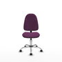 PIQUERAS Y CRESPO Chaise de bureau Algarra, similicuir violet, sans accoudoirs