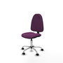 PIQUERAS Y CRESPO Chaise de bureau Algarra, similicuir violet, sans accoudoirs