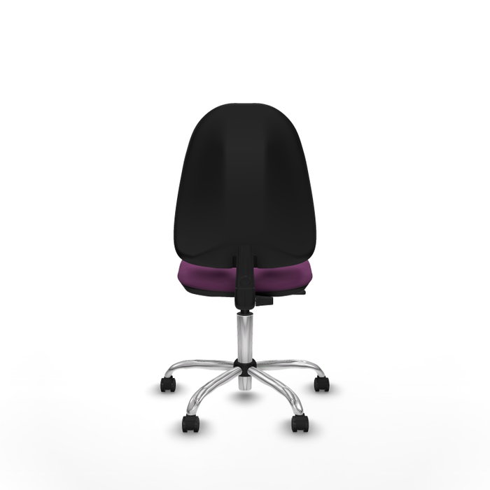PIQUERAS Y CRESPO Chaise de bureau Algarra, similicuir violet, sans accoudoirs