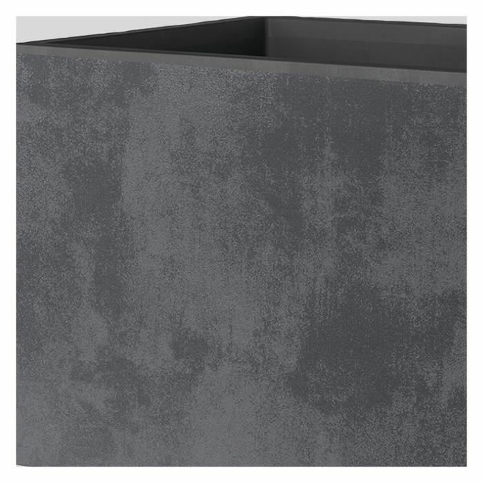 Deroma Jardinière Muret Millennium R - 99 x h39 cm - Anthracite