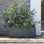 Deroma Jardinière Muret Millennium R - 99 x h39 cm - Anthracite