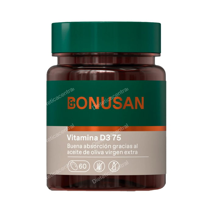 BONUSAN Vitamine D3 75mcg 3000UI 60 perles BONUSAN Vitamine D3 75mcg 3000UI 60 perles