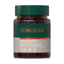 Bonusan Vitamine D3 75 mcg (3000 UI) 60 perles