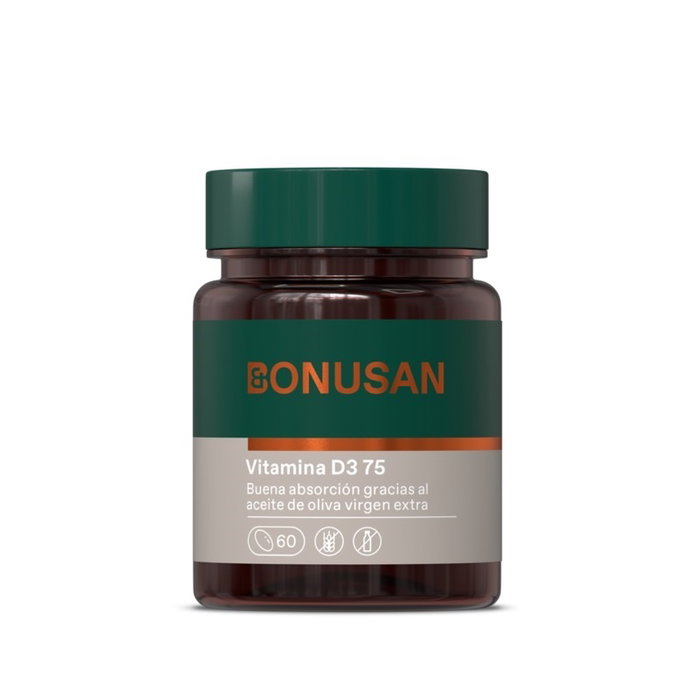 BONUSAN Vitamine D3 75 mcg/3000 UI 60 perles BONUSAN Vitamine D3 75 mcg/3000 UI 60 perles