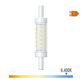 Edm Ampoule LED linéaire R7s, 5 W, 500 lm, 6400 K, lumière froide, Ø15 x 78 mm