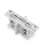 Connecteur droit blanc pour rail triphasé