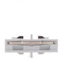 Connecteur droit blanc pour rail triphasé