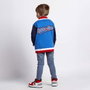 Cerdá Veste en coton brossé style baseball Spiderman - Pour enfant 6 ans, Bleu