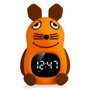 DieMaus Réveil Lumineux Souris Orange avec Veilleuse