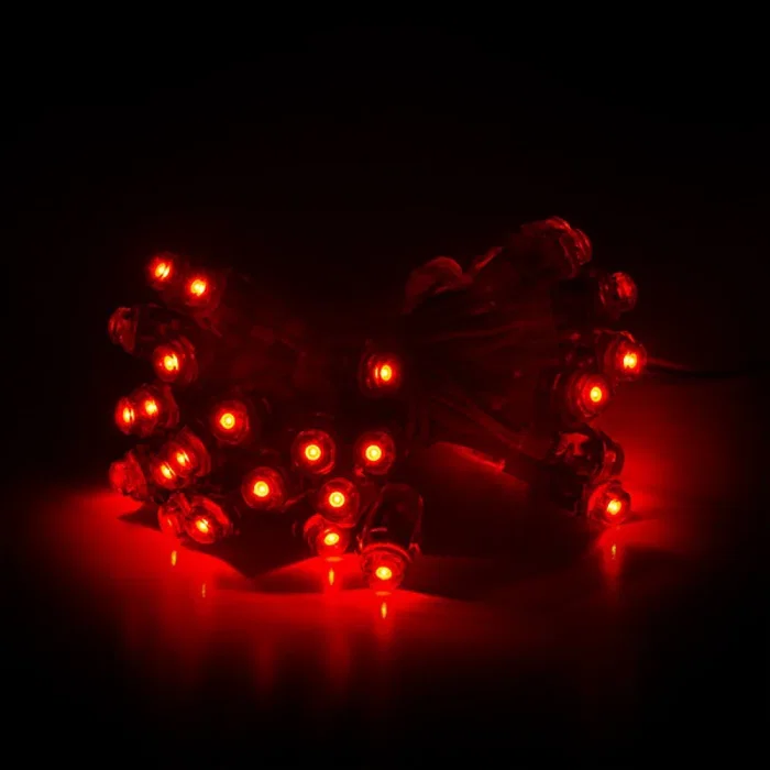 Pixel LED 0.1W 2Lm 12mm 5V Epistar Rojo (Chaîne 50 Unités) 50.000H [DE-PIX-12-R]