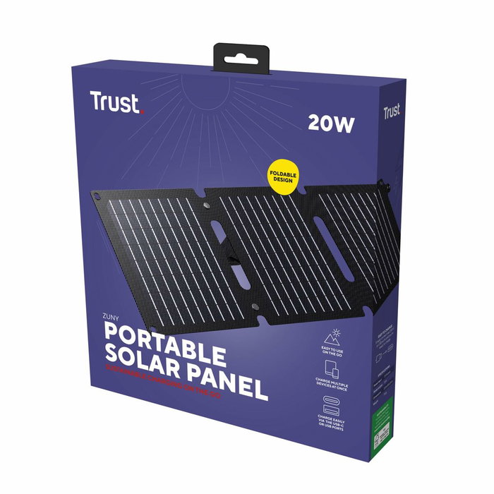 Panneau solaire photovoltaïque Trust Zuny 20 W Panneau solaire photovoltaïque Trust Zuny 20 W