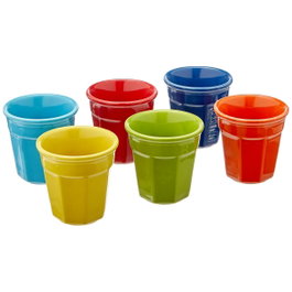 Bialetti Set de 6 tasses espresso multicolores