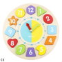 Color Baby - Horloge éducative en bois avec 13 pièces, puzzle et jouet premier âge, 22x7x22 cm - Modèles assortis