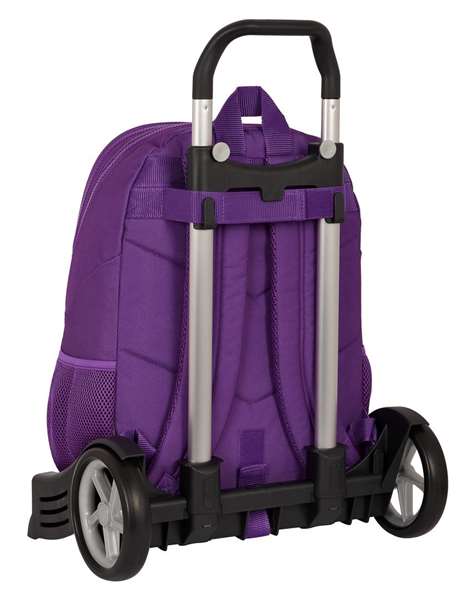 Safta Mochila Modèle 665 avec Carro Evolution Real Valladolid - Sac à dos à roulettes 32x44x16 cm - Pour enfants et adultes 3 à 99 ans