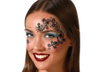 atosa Tatuaje Facial Negro Floral de Fantasía