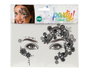 atosa Tatuaje Facial Negro Floral de Fantasía