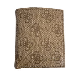 Guess Portefeuille Vezzola SMVEZZPOL22 pour Homme en Textile Marron - Petit Modèle Accessoire de Mode