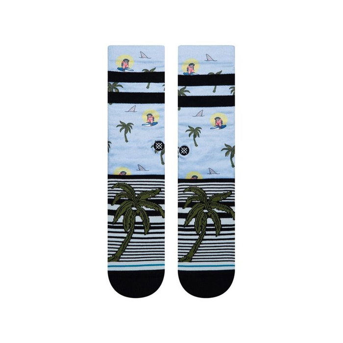 Chaussettes de Sport Stance Aloha Monkey Staple Bleu clair