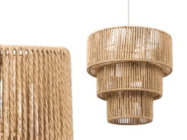 GIFTDECOR Lampara Triple Cuerda Grande Marron