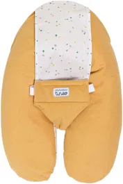 Tineo MultiRelax - Coussin de maternité 3-en-1 évolutif, transat, allaitement et soutien, harnais intégré, déhoussable, réversible