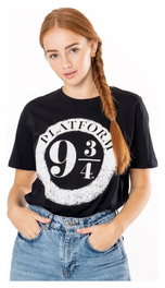 CID Harry Potter T-Shirt Platform 9 3/4 Raised Print (L)