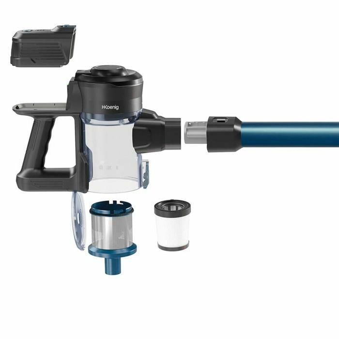 H.KoeNIG Aspirateur balai sans fil 2 en 1 UP610 PowerClean - Bleu H.KoeNIG Aspirateur balai sans fil 2 en 1 UP610 PowerClean - Bleu