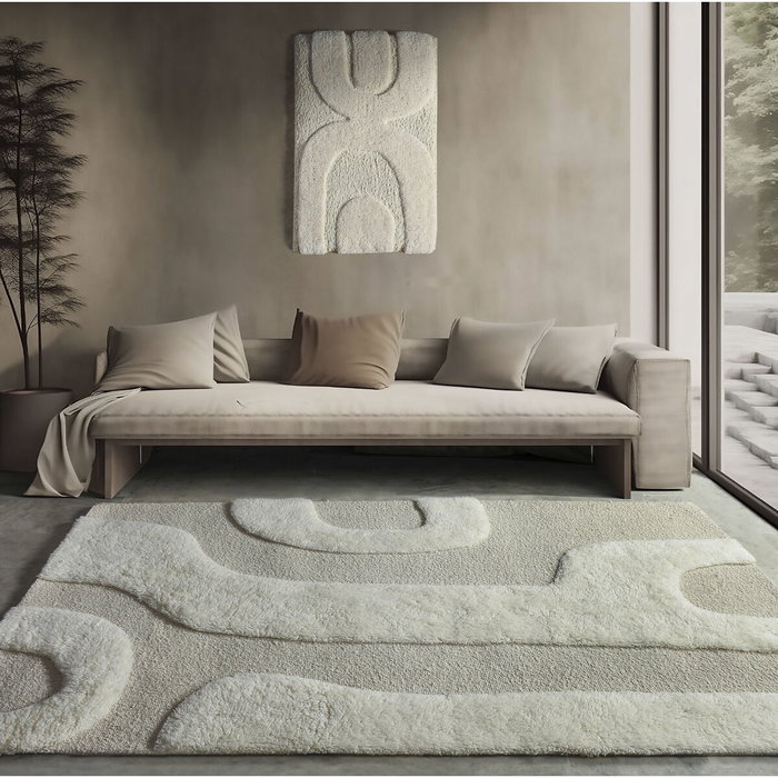 Home ESPRIT Tapis Beige Aluminium Boho Home ESPRIT Tapis Beige Aluminium Boho