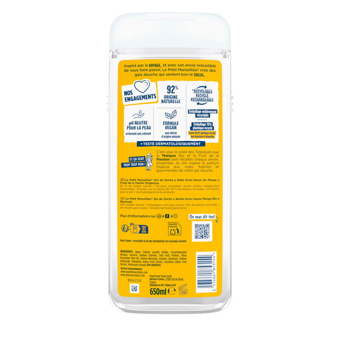 Le Petit Marseillais Gel douche MANGO 650 ml