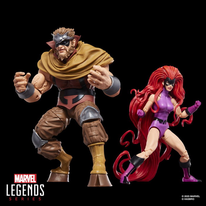 Hasbro Marvel Legends Inhumans : Pack de 2 figurines Medusa et Gorgon